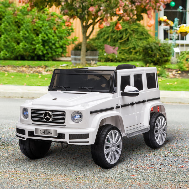 Aosom Mercedes Benz G500 Licensed 12V Kids Ride on Car with Remote Control, Music, Lights, MP3 for 37-96 months, Black