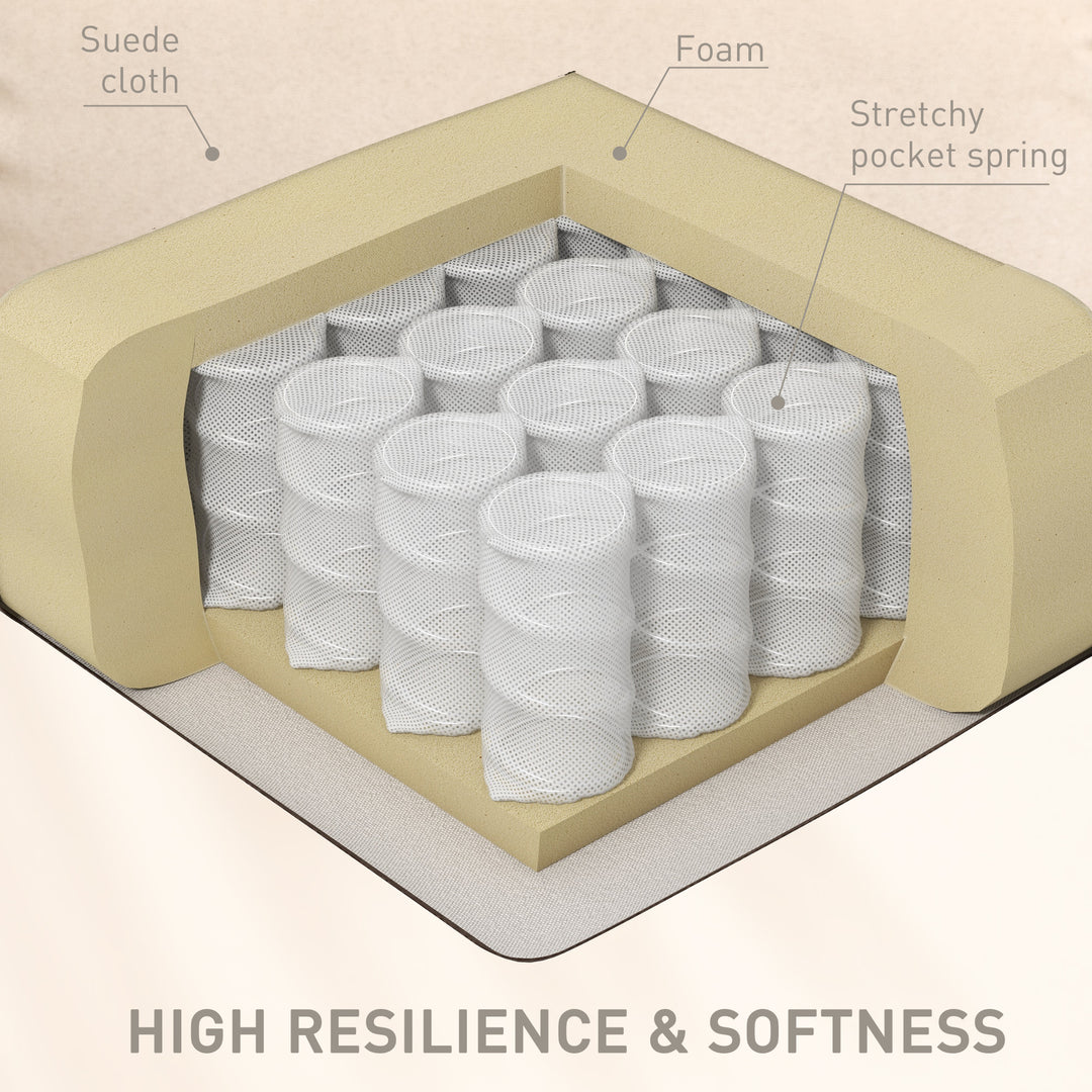 HOMCOM Massage Recliner Chair for Living Room, Push Back Recliner Sofa, Suede Wingback Reclining Chair with Extendable Footrest, Wood Legs, Remote Control, Side Pockets, Black