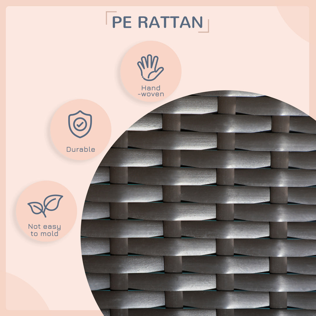 PawHut Outdoor Dog House Wicker Dog Bed with Soft Cushion Washable Cover, for Medium Large Dogs Indoor Outdoor, Blue