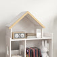 Qaba Toy Storage Organizer Cabinet, 3-Tier Kids Bookshelf for Playroom, Kids Room, Nursery, Kindergarten, White