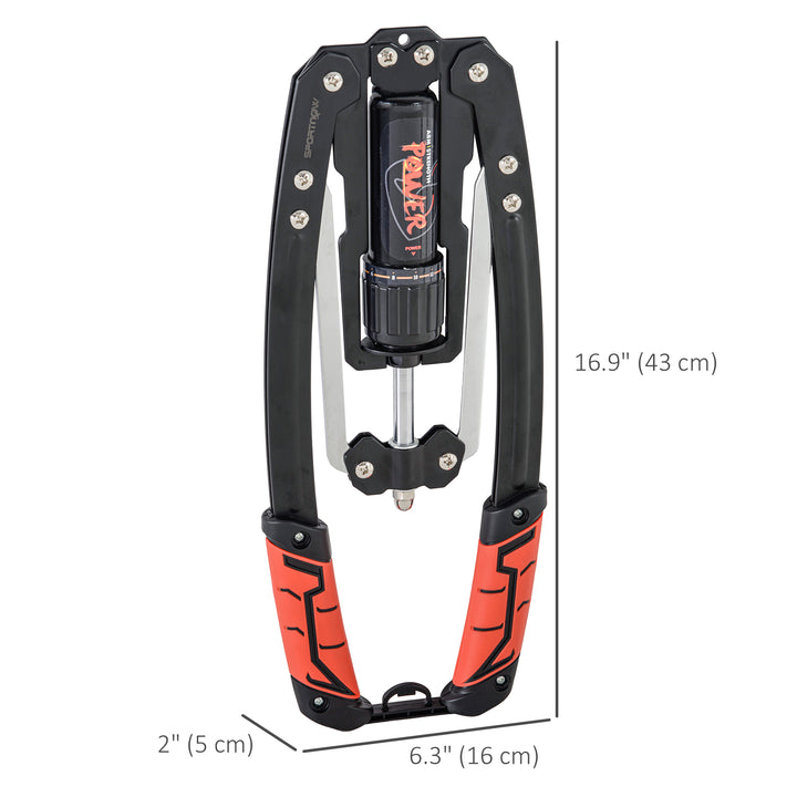 Soozier Twister Arm Trainer, Adjustable 22- 440lbs Hydraulic Power Exerciser, Home Chest Press Machine, Strength Training Fitness Equipment for Arm, Chest, Bicep, Abdomen, Shoulder