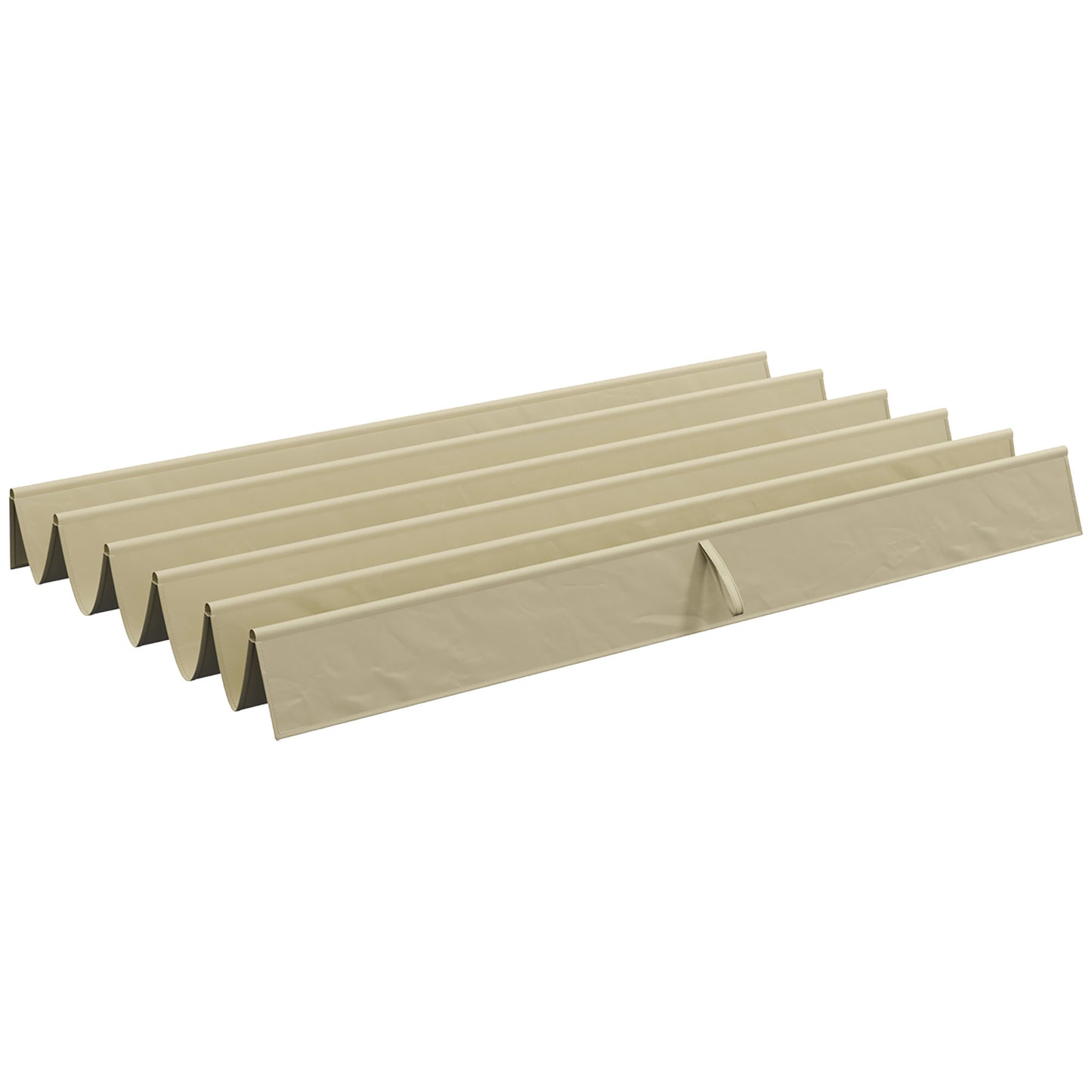 Outsunny Retractable Replacement Pergola Canopy for 10' x 10' Pergola, Pergola Cover Replacement, Cream White