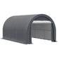 Outsunny 10' x 16' Heavy Duty Portable Carport Tent with Zippered Door, PE Cover for Car, Boat, Motorcycle, Bike, White