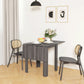 HOMCOM Folding Dining Table, Extendable Kitchen Table for Small Space, Drop Leaf Table for 2-4 People, Grey