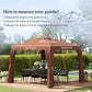 Outsunny 10' x 10' Gazebo Replacement Canopy, Gazebo Top Cover with Double Vented Roof for Garden Patio Outdoor TOP ONLY, Beige