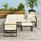 Outsunny Replacement Cushions for Rattan Furniture, 14 Piece Outdoor Seat Cushion Pad for Patio Set, 7 Seat and 7 Back, Cream