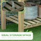 Outsunny 45" x 22" x 33" Elevated Planter Box w/ Legs and Storage Shelf, Raised Garden Bed, Elevated Wooden Planter Box, Gardening Standing Growing Bed for Backyard Patio Balcony