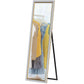 HOMCOM Floor Standing Mirror, Full Body Mirror, Free Standing, Leaning or Wall Mirror with Frame for Bedroom, Grey