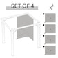 Outsunny 10' x 10' Universal Gazebo Sidewall Set with 4 Panels, Hooks/C-Rings Included for Pergolas & Cabanas, Beige