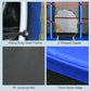 Outsunny 55" Kids Trampoline with Enclosure Net for Indoor/Outdoor, Trampoline for Boys and Girls Age 3-6 Years, Blue