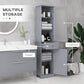 kleankin Tall Bathroom Cabinet, Bathroom Storage Cabinet with Drawers, 2 Doors and Adjustable Shelves, White