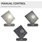 Outsunny Single Solar Lamp Post Garden Solar-Powered LED Streetlight Style Outdoor Light Waterproof 5-6 Hours with Base for Lawn Pathway Walkway 47"H, Black