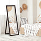 HOMCOM 58" x 20" Full Length Mirror with Frame, Floor Standing Mirror, Rectangular Full Body Mirror for Bedroom, Living Room, Brown