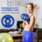 Soozier 2 x 6.6lbs Standard Weight Plates with Easy-Grip Handles, 1" Holes, for Home, Gym, Weight Lifting and Strength Training