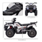 Aosom 12V Kids ATV Quad, 4 Wheeler Battery Powered Electric Vehicle with Music MP3, Headlights, High Low Speed, Treaded Tires, for Boys and Girls Ages 37-60 Months, Pink