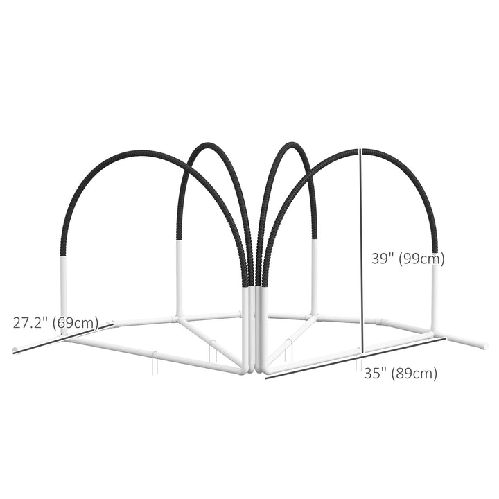 PawHut Dog Agility Kit Pet Obstacle Course Training Equipment Outdoor with Weave Poles, Carry Bag, Orange