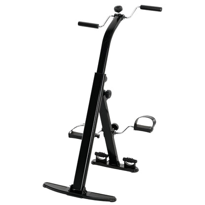Soozier Seated Pedal Exerciser, Foldable Leg Exercise Bike with LCD Monitor for Seniors Elderly Rehabilitation Recovery Therapy