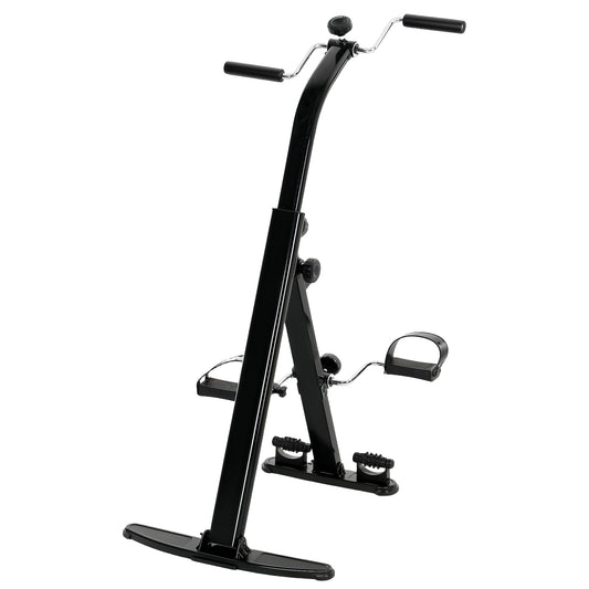 Soozier Seated Pedal Exerciser, Foldable Leg Exercise Bike with LCD Monitor for Seniors Elderly Rehabilitation Recovery Therapy