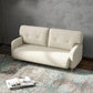 HOMCOM 58" 2 Seat Sofa, Modern Love Seats Furniture, Upholstered 2 Seater Couch, Solid Wood Frame, Beige