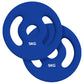 Soozier 2 x 6.6lbs Standard Weight Plates with Easy-Grip Handles, 1" Holes, for Home, Gym, Weight Lifting and Strength Training