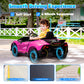 Qaba 12V Lamborghini Autentica Licensed Kids Car with Remote Control, 4 Wheels Spring Suspension, Soft Start, Red