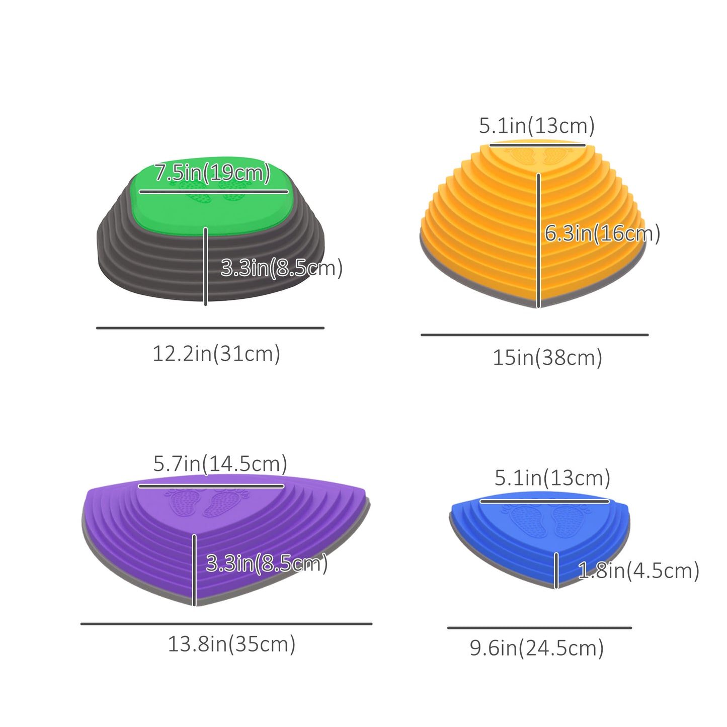 Outsunny 11PCs Larger Size Balance Stepping Stones for Kids with Non-slip Bottom, Stackable Obstacle Course Outdoor Indoor, Play River Rocks with Starfish Style