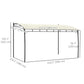 Outsunny 10' x 13' Outdoor Pergola with UV30+ Protection Canopy and Steel Frame for Porch, Patio, Deck, Backyard, Dark Grey