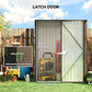 Outsunny 5' x 3' Outdoor Storage Shed, Steel Garden Shed with Single Lockable Door, Tool Storage Shed for Backyard, Brown