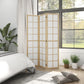 HOMCOM 4 Panel Room Divider, 5.6 ft Folding Wall Divider Room Partition for Home Office, Bedroom, Living Room