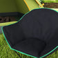 Outsunny Foldable Camping Chair Padded Moon Saucer Chair with Carry Bag, Storage Pocket for Outdoor, Beach, Picnic, Hiking, Fishing, Travel