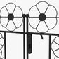 Outsunny 7.5FT Metal Garden Arbour with Double Gate, Arch Trellis for Climbing Vine Plants, Outdoor Wedding, Decoration, Black