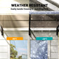 Outsunny Window Awning Door Canopy, Polycarbonate Front Door Outdoor Patio Cover, Sun Shelter, Hollow Sheet for UV, Rain, Snow and Sunlight Protection, Brown, 40" x 80"