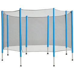 Soozier 12FT Trampoline Net Enclosure Trampolining Bounce Safety Accessories w/ 8 Poles Net Enclosure Only, Black