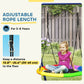 Qaba 6 in 1 Kids Swing Set with 1 Saucer Swing, 1 Belt Swing, 1 Disc Rope Swing, Climbing Ladder and Net, Basketball Hoop