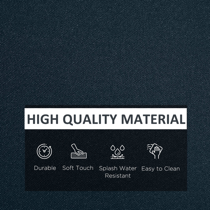 Outsunny Outdoor 14pc Patio Rattan Sofa Set Cushion Polyester Cover Replacement Set - No Cushion Included, Cream White