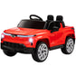 Qaba 12V CHEVROLET SILVERADO EV RST Licensed Kids Car w/ Remote, Spring Suspension, Soft Start, Training Wheels, Black