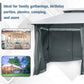Outsunny 13'L x 10'W x 8.7'H Patio Gazebo Outdoor 2-Tiers Garden Canopy Yard Sunshade Shelter with Curtains, Grey