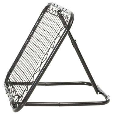 Soozier Soccer Rebounder Net, 3' x 3', Angle Adjustable Baseball Rebounder Net Training Equipment Aid with Quick Folding Design for Teens & Adults, Kickback Target Goal Play