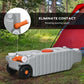 Outsunny 19.8 Gallon Portable RV Water Tank, Waste Water Storage Tank, with Rotating Drain Spout, Level Indicator and 3 Wheels