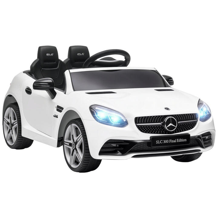 Aosom 12V Ride On Car with Parent Remote Control Two Motors Music Lights Suspension Wheels for 3-6 Years Black