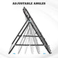 HOMCOM Volleyball Rebounder Net Football Training Aid Kickback Target Play Black