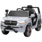 Qaba 12V Toyota LAND CRUISER Licensed Kids Car w Remote Control, Four Wheel Spring Suspension, Soft Start, LED Light, Pink