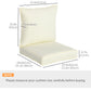 Outsunny Patio Chair Cushions, Thick Deep Seat Outdoor Seat Cushion with Back Cushion, Light Green