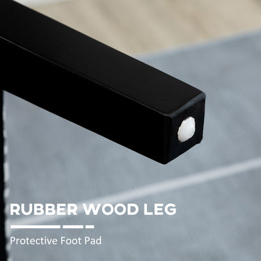 HOMCOM Armless Accent Chair for Bedroom, Upholstered Slipper Side Chair for Living Room with Wood Legs, Grey