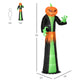 HOMCOM 7ft Inflatable Halloween Decoration Pumpkin Reaper, Blow-Up Outdoor LED Yard Display with Lights for Garden, Party, Holiday