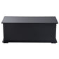 HOMCOM 39.5" Storage Chest with 2 Safety Hinges, Storage Box Organizer with Flip-Top Lid, Entryway Storage Bench, Black