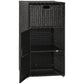 Outsunny Patio Storage Cabinet, Outdoor Towel Rack for Pool, Waterproof PE Rattan Wicker, Hot Tub Accessory, with Basket Drawer, Mixed Grey