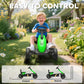 Qaba Pedal Go Kart for Kids 2-5 Years Old with Silent EVA Wheels, Metal Frame, Green