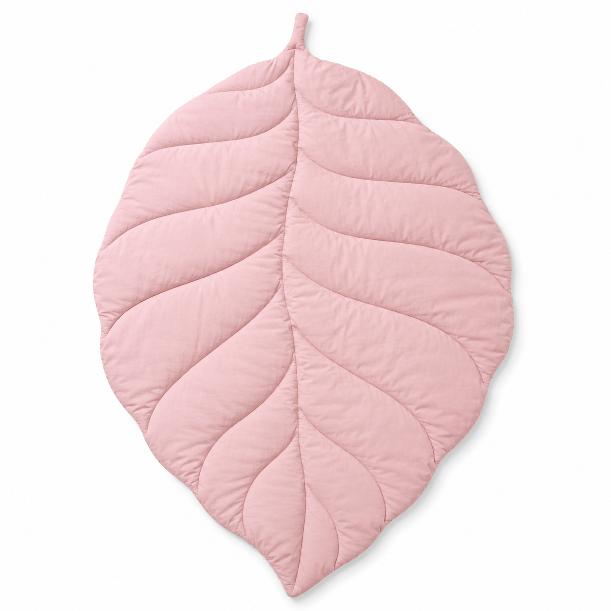 Aarniva Leaf-Shaped Quilted Baby Play Mat | Soft & Padded | Ultra-Cozy Nursery Mat | Leaf Design | Baby Sheet in pink