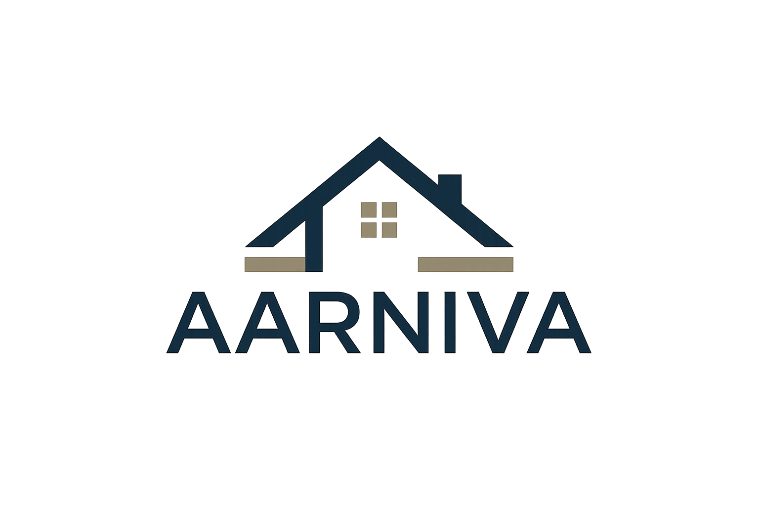 Aarniva logo with house photo 